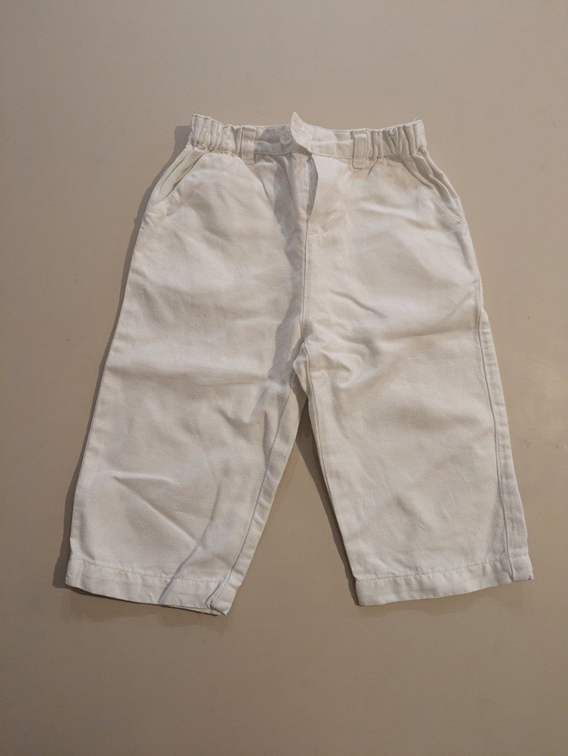 Lot 2 pantalons bébé garçon 12m Petit Bateau