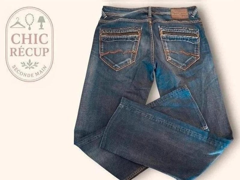 Jeans Coupe Droite Teddy Smith - L - Bleu - Ayzan-12