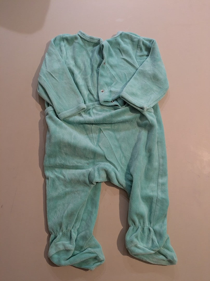 Lot 3 pyjamas bébé Premaman 12m rayé et uni