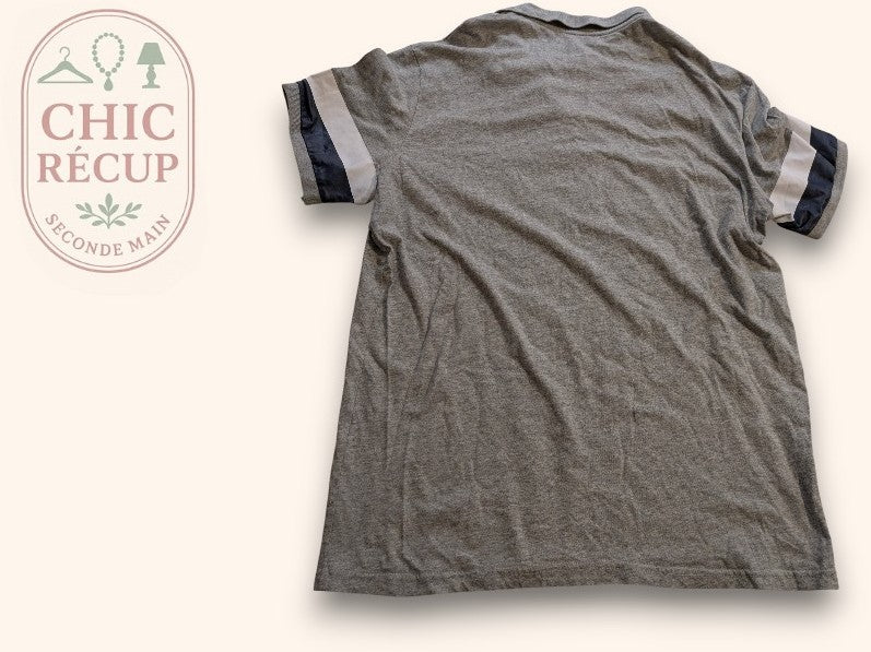 Polo gris rayé Pier One homme