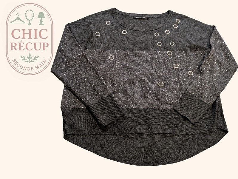 Blouse La Mode Est À Vous - 44 - Gris - Myfed-76