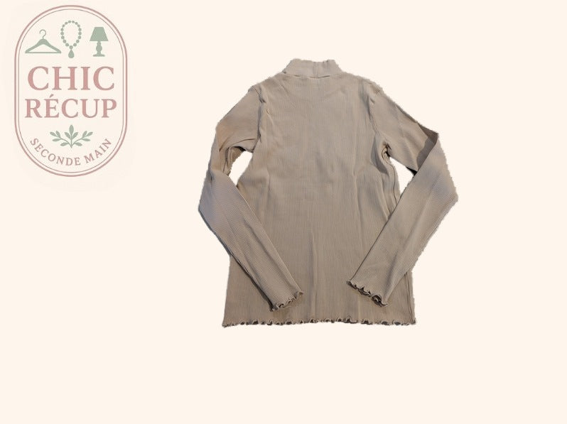 Chemise Manche Longue Kiabi - 12 Ans - Crème/rose - Myfed-98