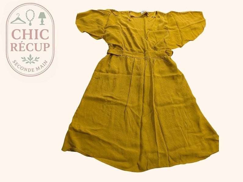 Robe D'ete Naf Naf - 42 - Jaune - Malat-18