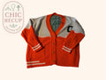 Pull D'hiver Made In Italy - L - Blanc/orange - Lubel-59