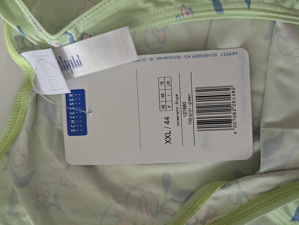 Débardeur Schiesser - Xxl - Vert - Floral