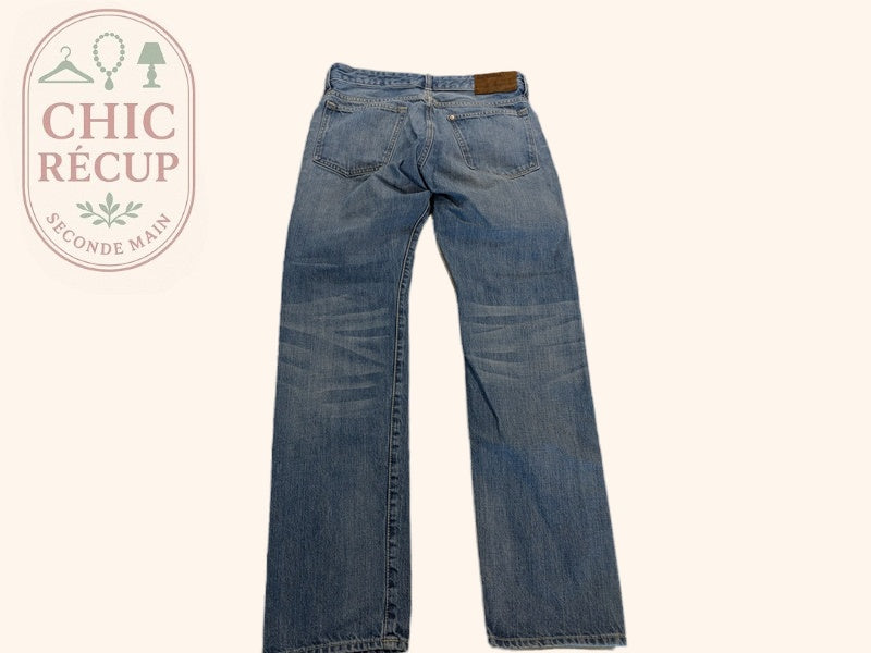 Jean droit H&m - 40 - Bleu - Straight Regular
