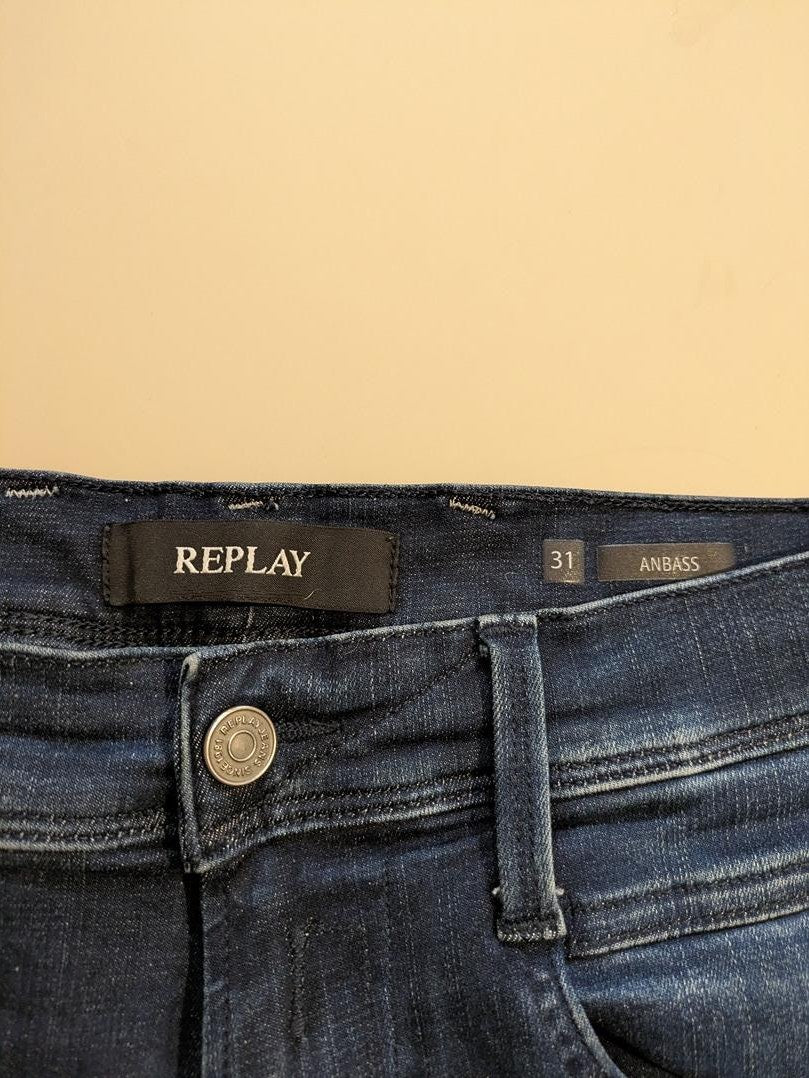 Jeans Slim Replay - - Bleu - Denda-01