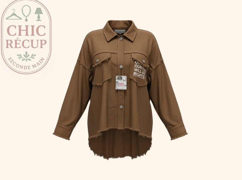 Chemise Made In Italy - M - Marron - Lubel-31