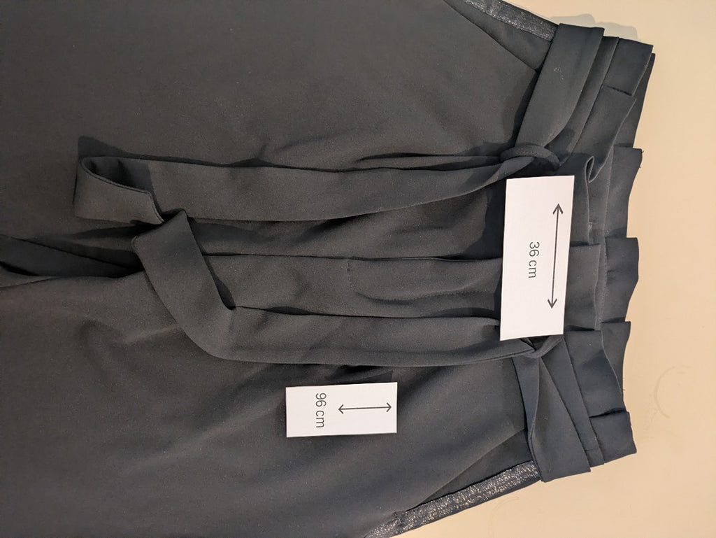 Pantalon Only - M - Noir - taille haute à bande latérale