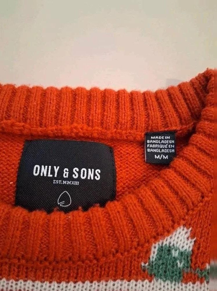 Pull D'hiver Only & Sons - M - Orange - Ayzan-48
