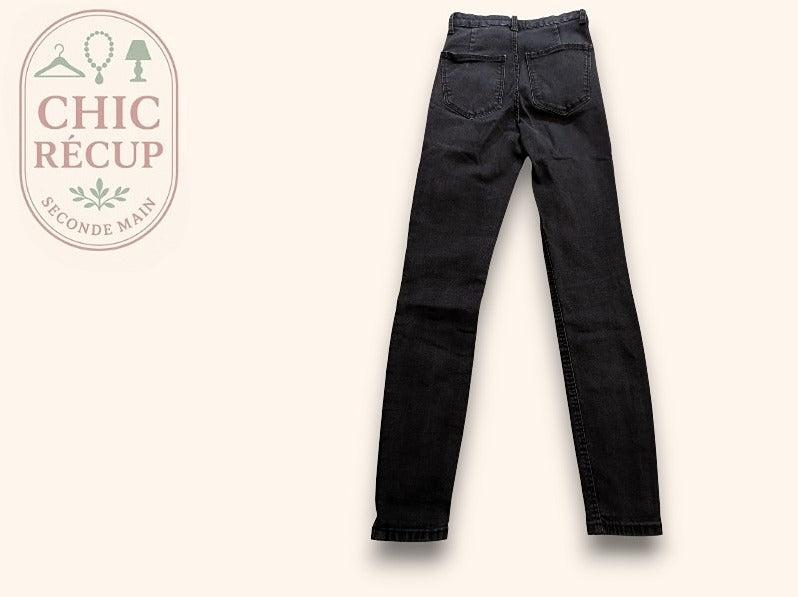 Jeans Skinny Zara - Xs - Gris - Qubur-105