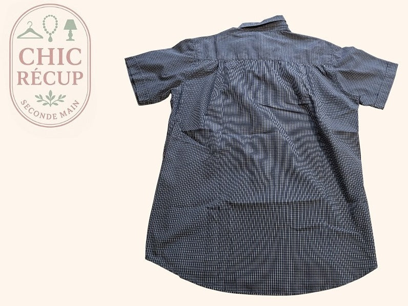 Chemise À Carreaux 9th Avenue - M - Marine - Shbad-72