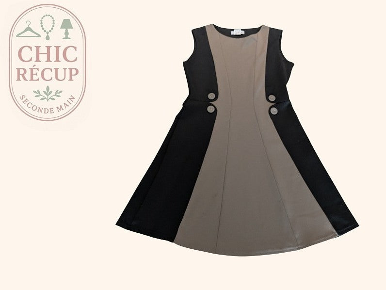 Robe Casual Jus d'orange - M - Noir - Olhat-57