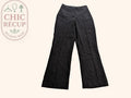Pantalon Jambes Larges Bershka - 34 - Noir - Mache-11