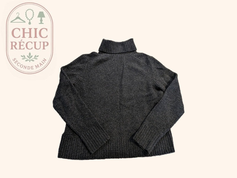 Pull Col Roulé Camaïeu - M - Gris - Evvio-04