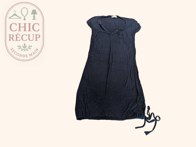 Robe D'ete Cache Cache - 36 - Marine - Evvio-26