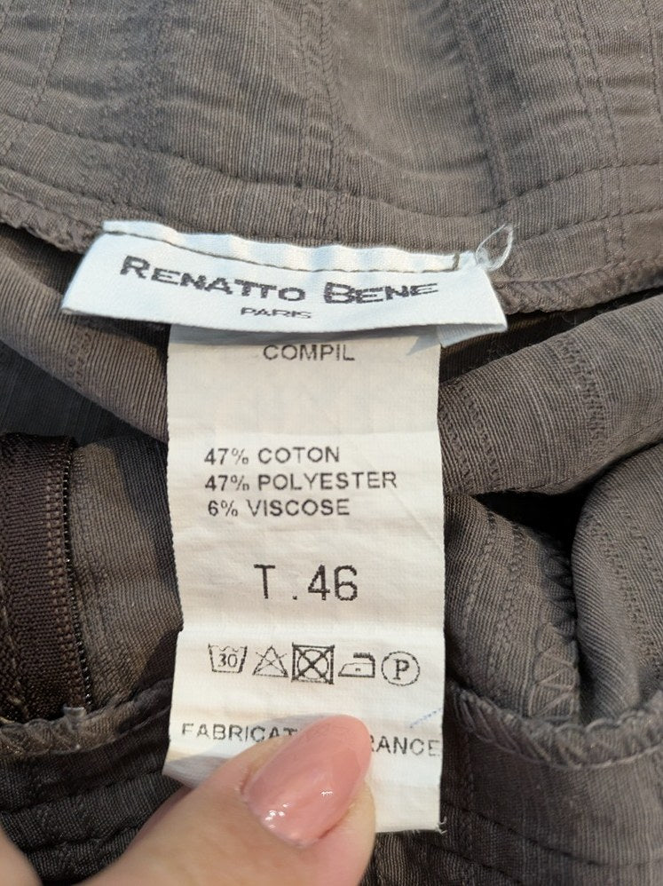 Pantalon Droit Renatto Bene - Xxxl - Gris/kaki - Chpav-90
