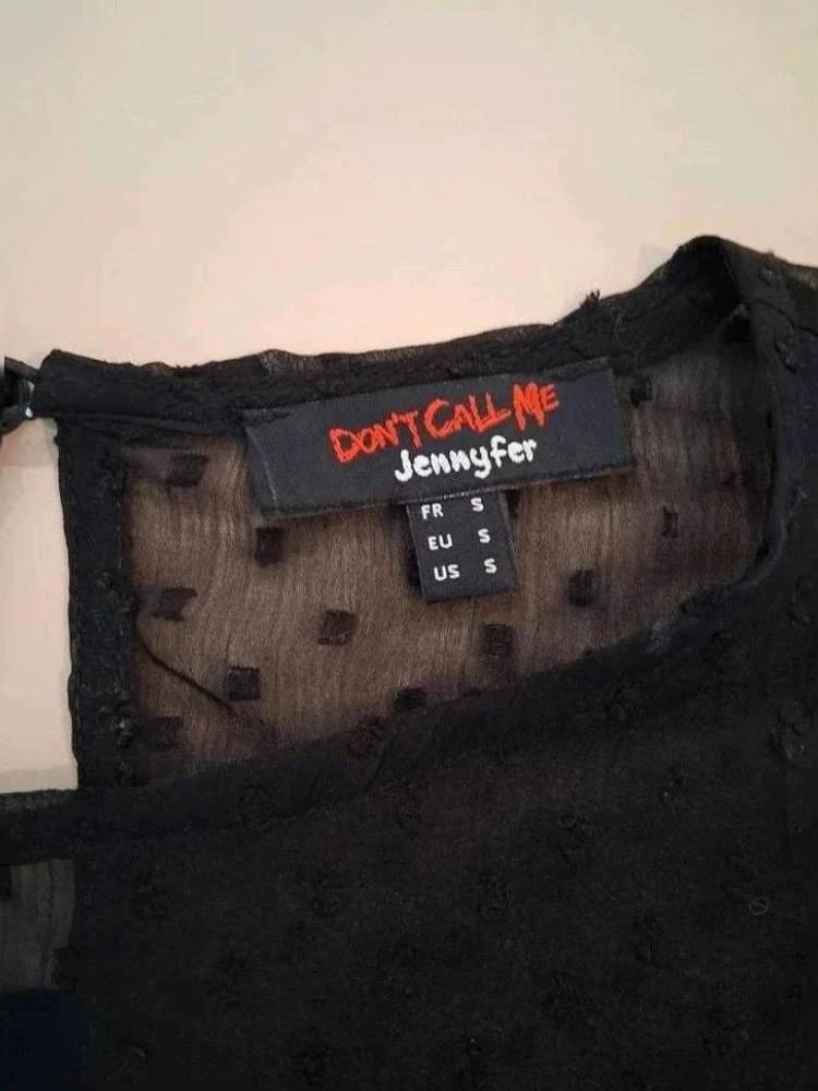 Blouse Don't Call Me Jennyfer - S - Noir - lerom-01