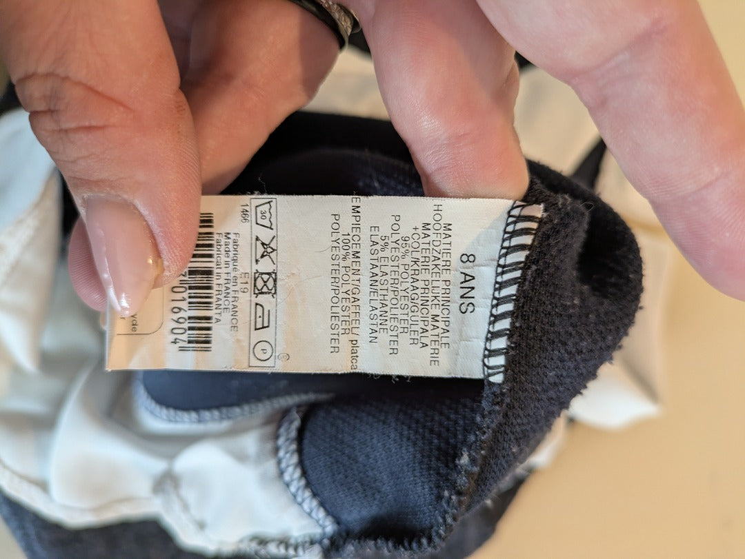 Pull Sans Marque - 8 Ans - Gris Et Blanc - Audeb-34