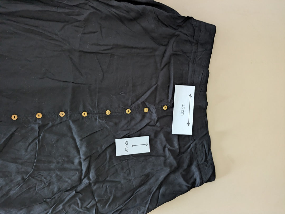 Jupe longue Grain de Malice - 44 - Noir - Boutonnée