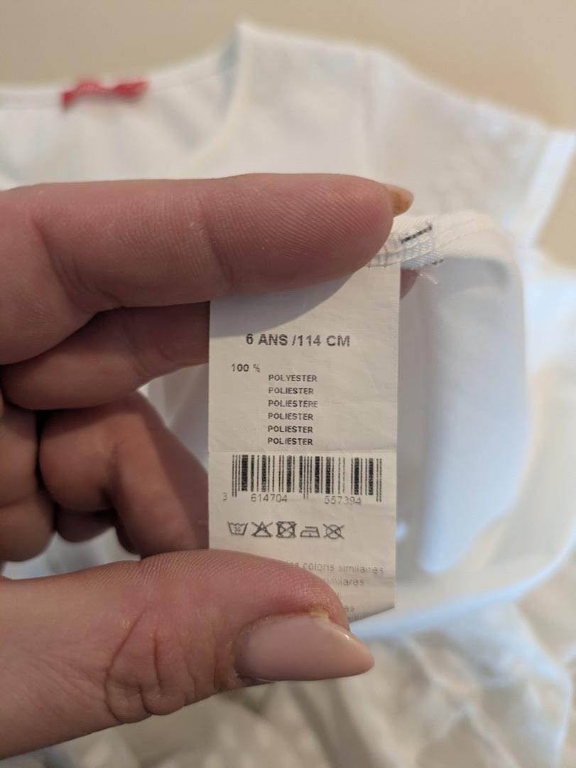 Robe Courte Tissaia - 6 Ans - Blanc - Audeb-11