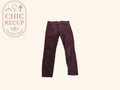 Pantalon slim H&m - 44 - Bordeaux - L.o.g.g.