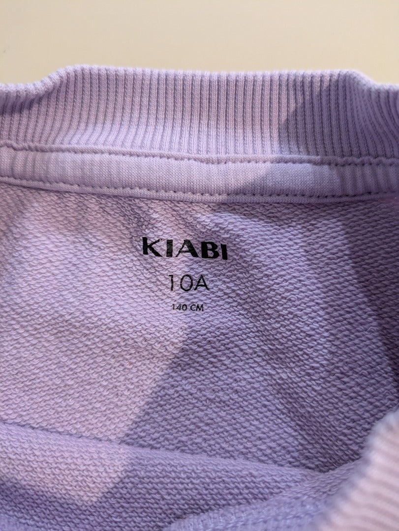 Sweat Kiabi - 10 ans - Lilas - Motif Lapin Cheeky Club