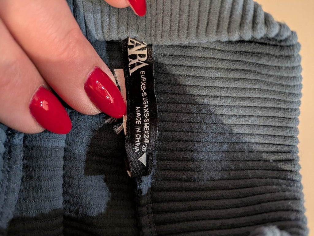 Tops Dos Nu Zara - S - Bleu - Shbad-40