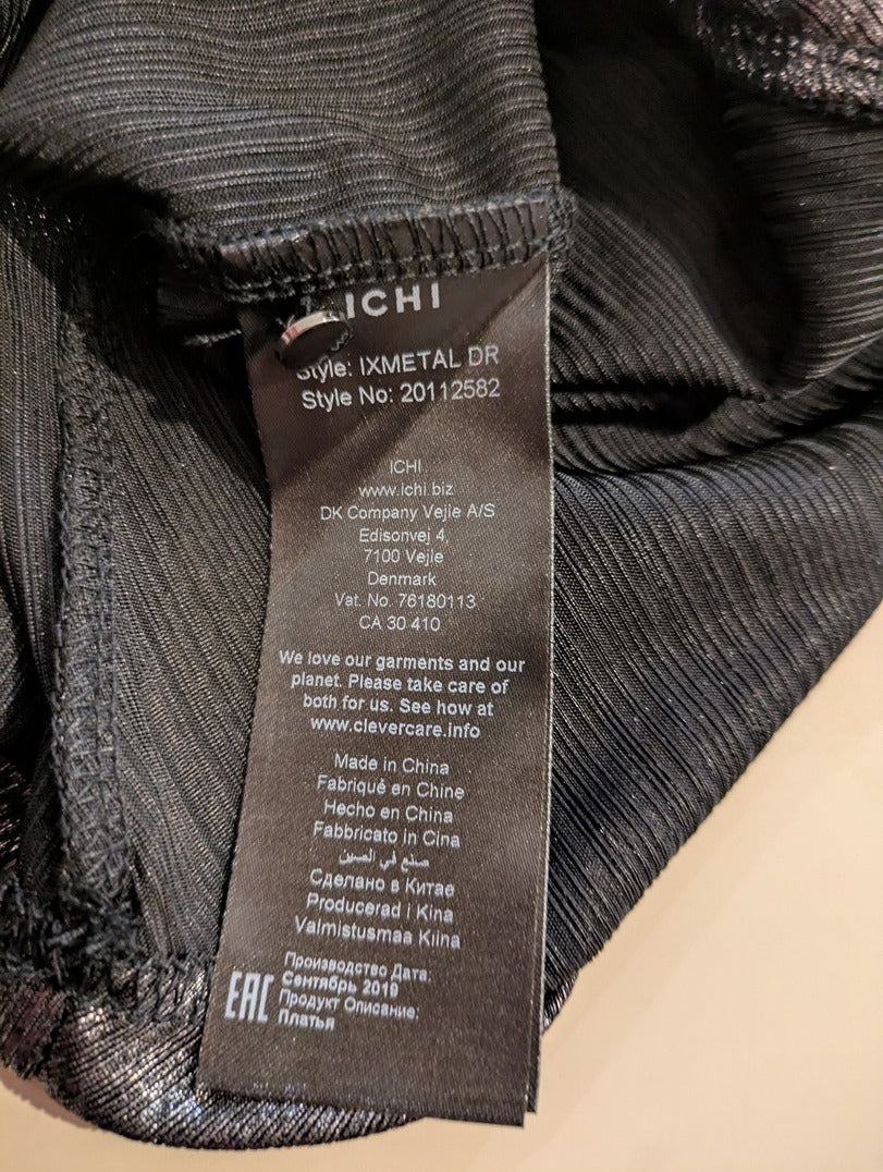 Robe Midi Ichi - L - Argenté - Myfed-37