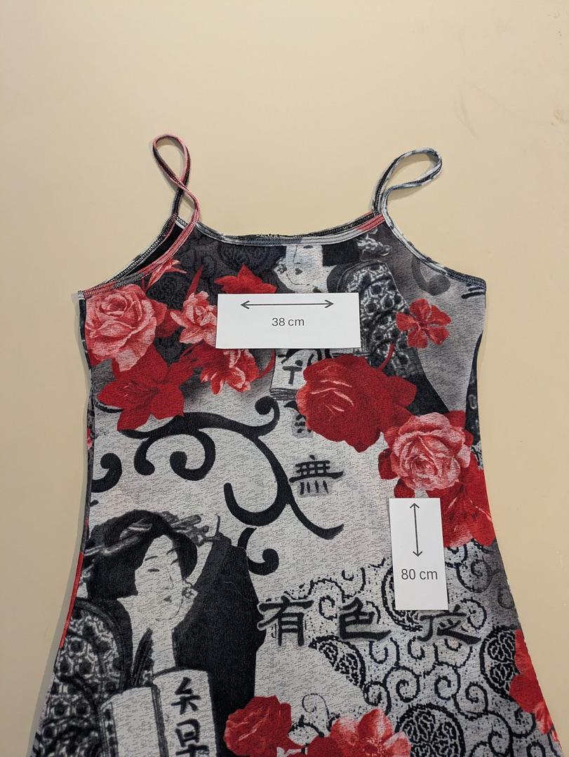 Robe Good Look Paris - Taille unique - Gris/rouge