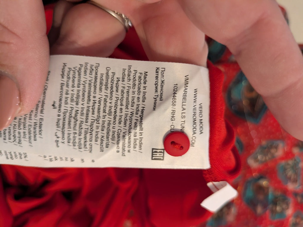Tunique Vero Moda - S - Rouge
