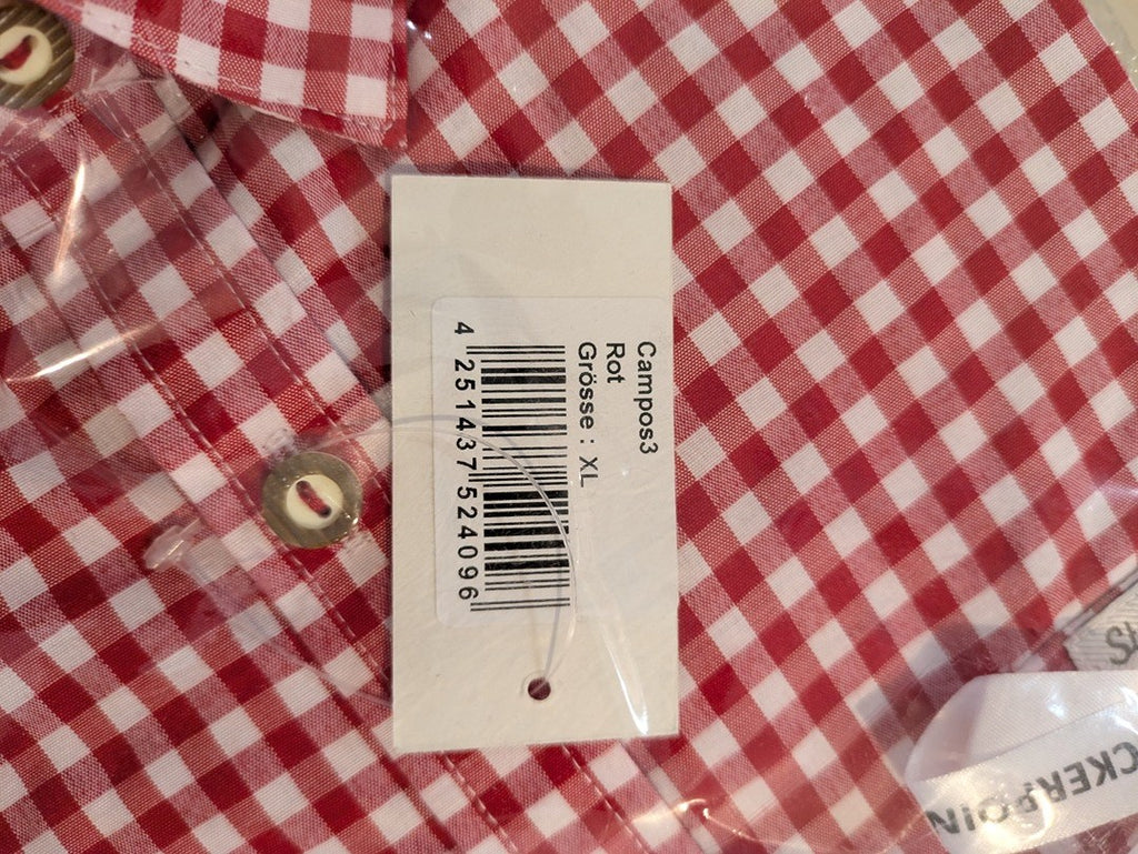 Chemise À Carreaux Stockerpoint - Xl - Rouge - Elrio-18