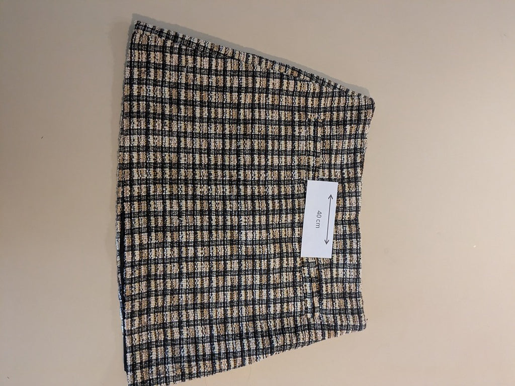 Jupe courte Mng - L - Noir - Carreaux