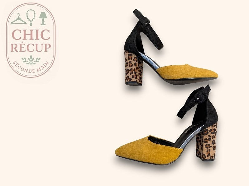 Chaussures À Talons Fersini - 38 - Jaune - Brhal-39