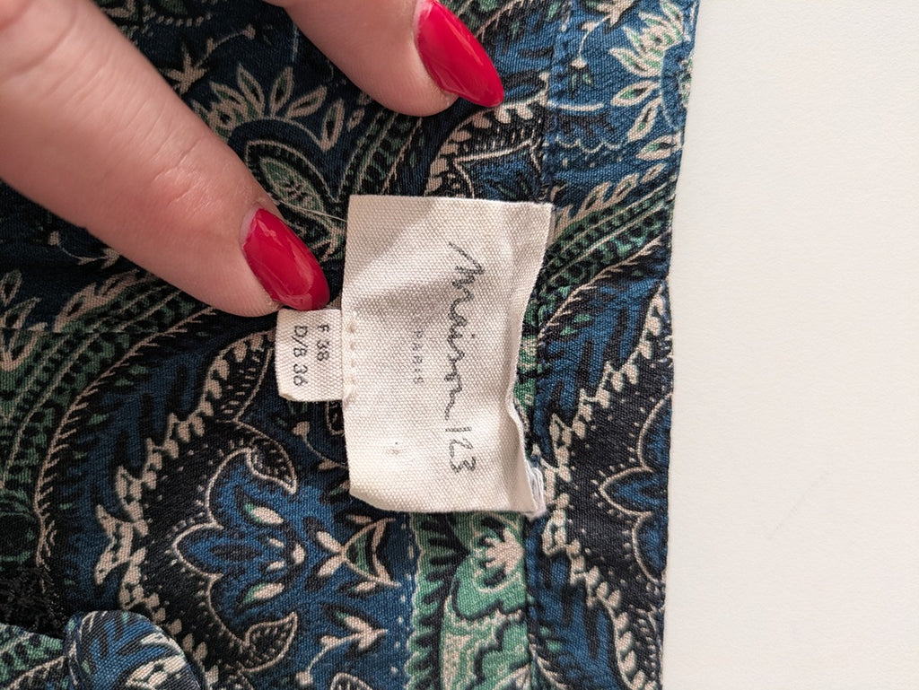 Blouse Maison 123 - 38 - Bleu - motifs paisley