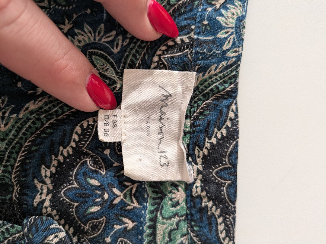 Blouse Maison 123 - 38 - Bleu - motifs paisley
