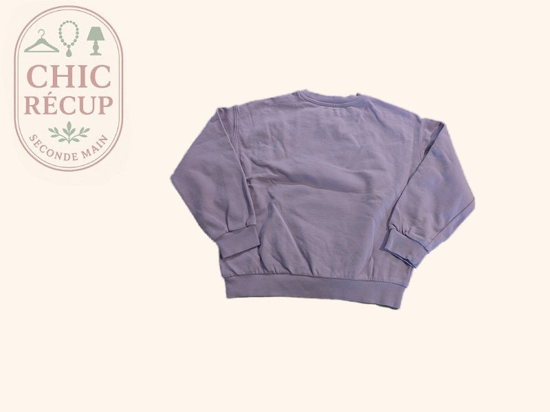 Sweat Kiabi - 10 ans - Lilas - Motif Lapin Cheeky Club