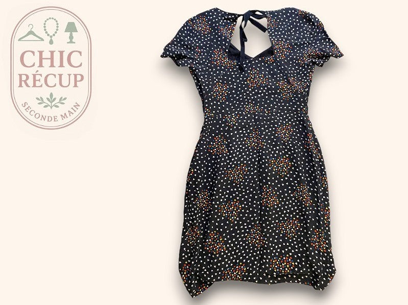 Robe Longue Caroll - 36 - Noir Multicolore - Maneg-10