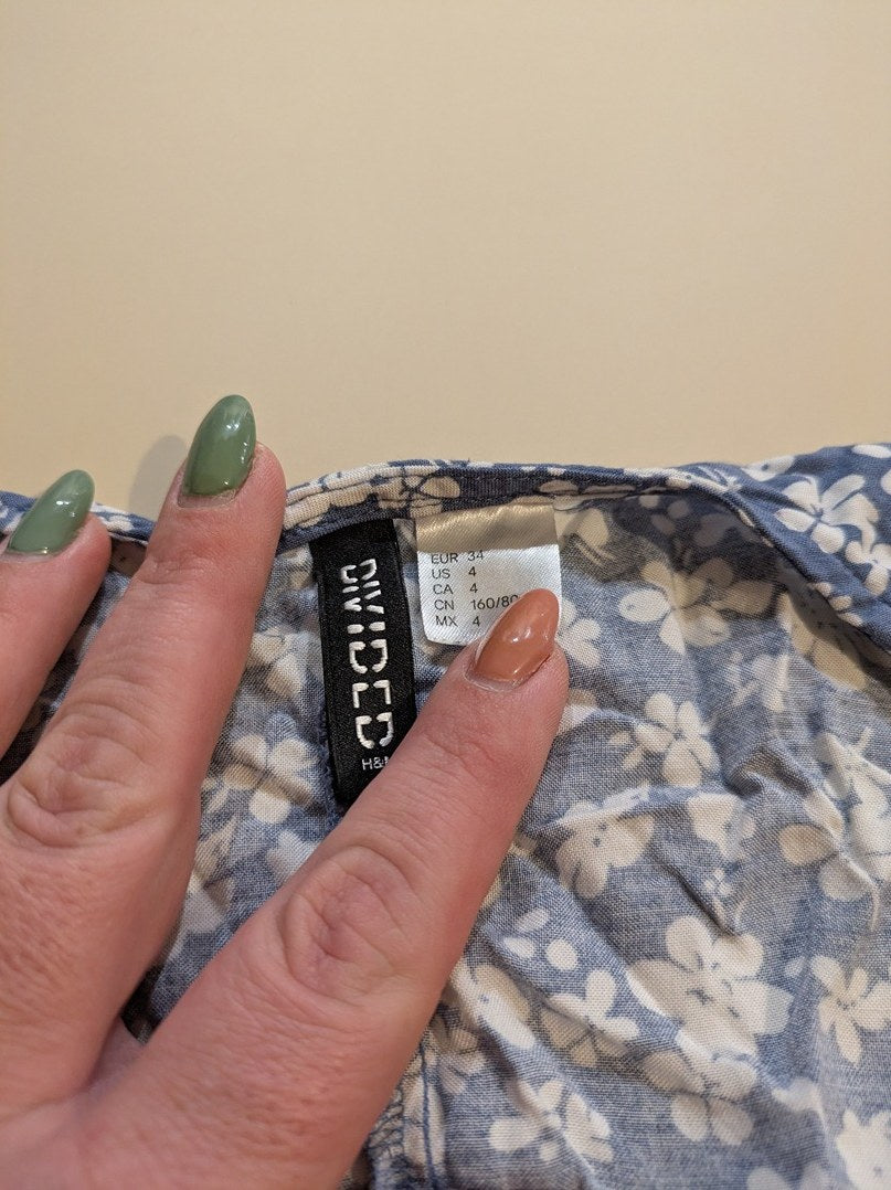 Robe Casual Divided - 34 - Bleu - Mache-03