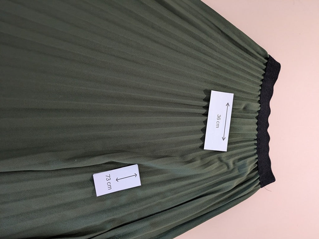 Jupes Midi Sans Marque - S - Vert Foncé - Olhat-49