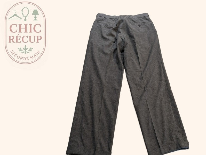 Pantalon De Costume Sans Marque - L - Gris - Lulaf-04