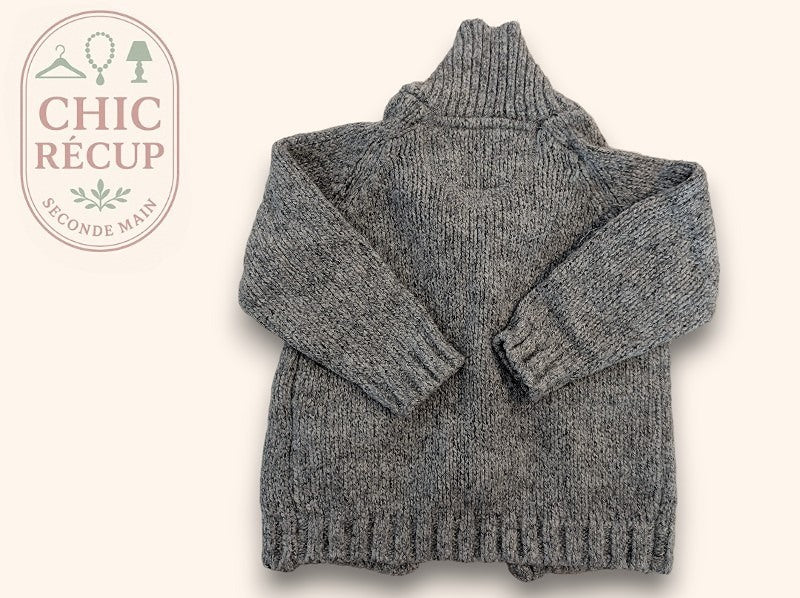 Gilet Zara - 6-9 Mois / 68 cm - Gris - Erbul-44