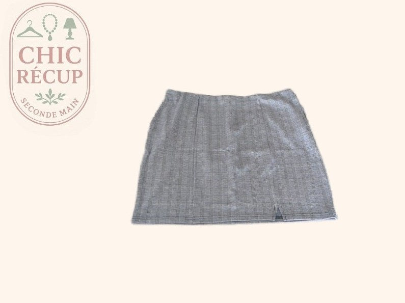 Jupe courte Kiabi - Xl - Gris - Carreaux