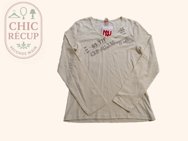 Blouse Manches Longue Dorotennis - 46 - Crème - Labag-179
