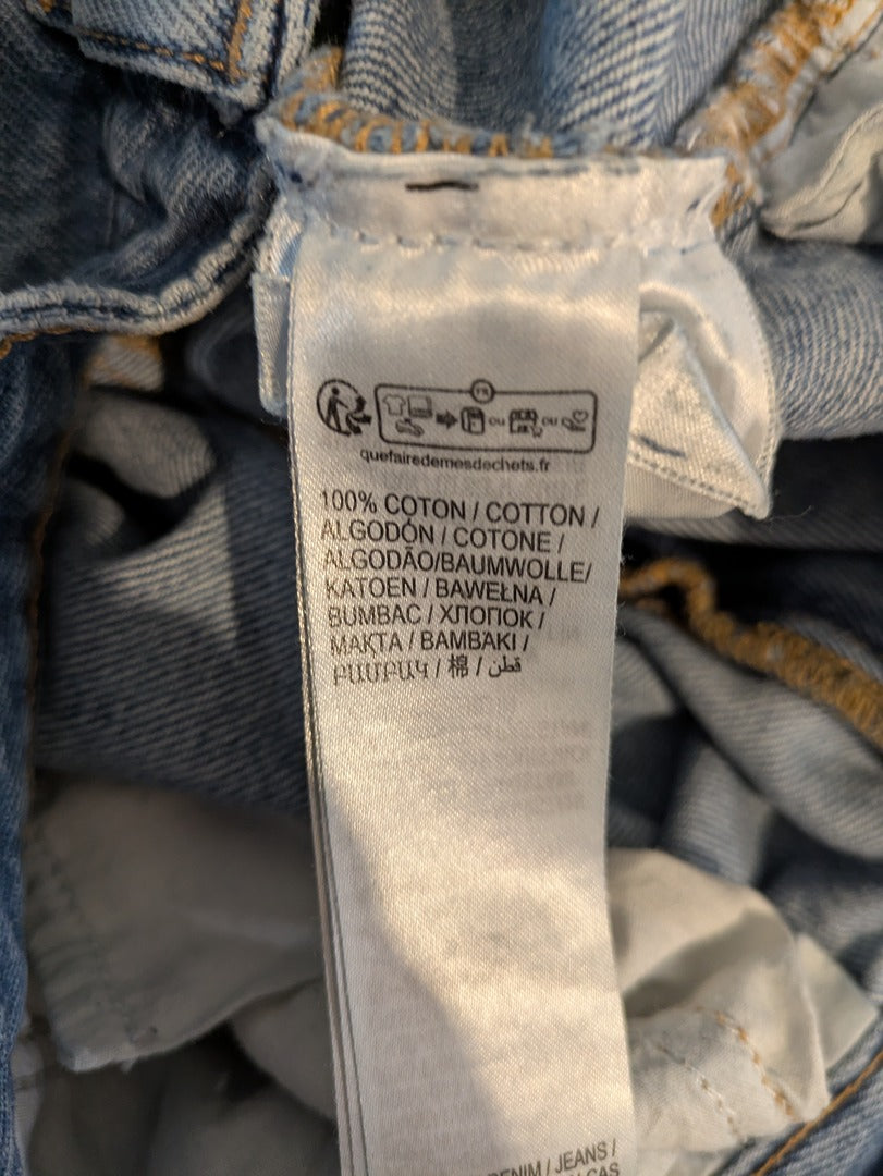Jeans Coupe Droite Benetton - L - Bleu Clair - Audeb-91