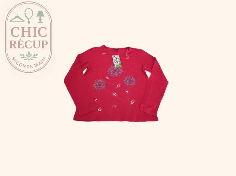 Blouse - Coline - L - Rouge - Sasch-32
