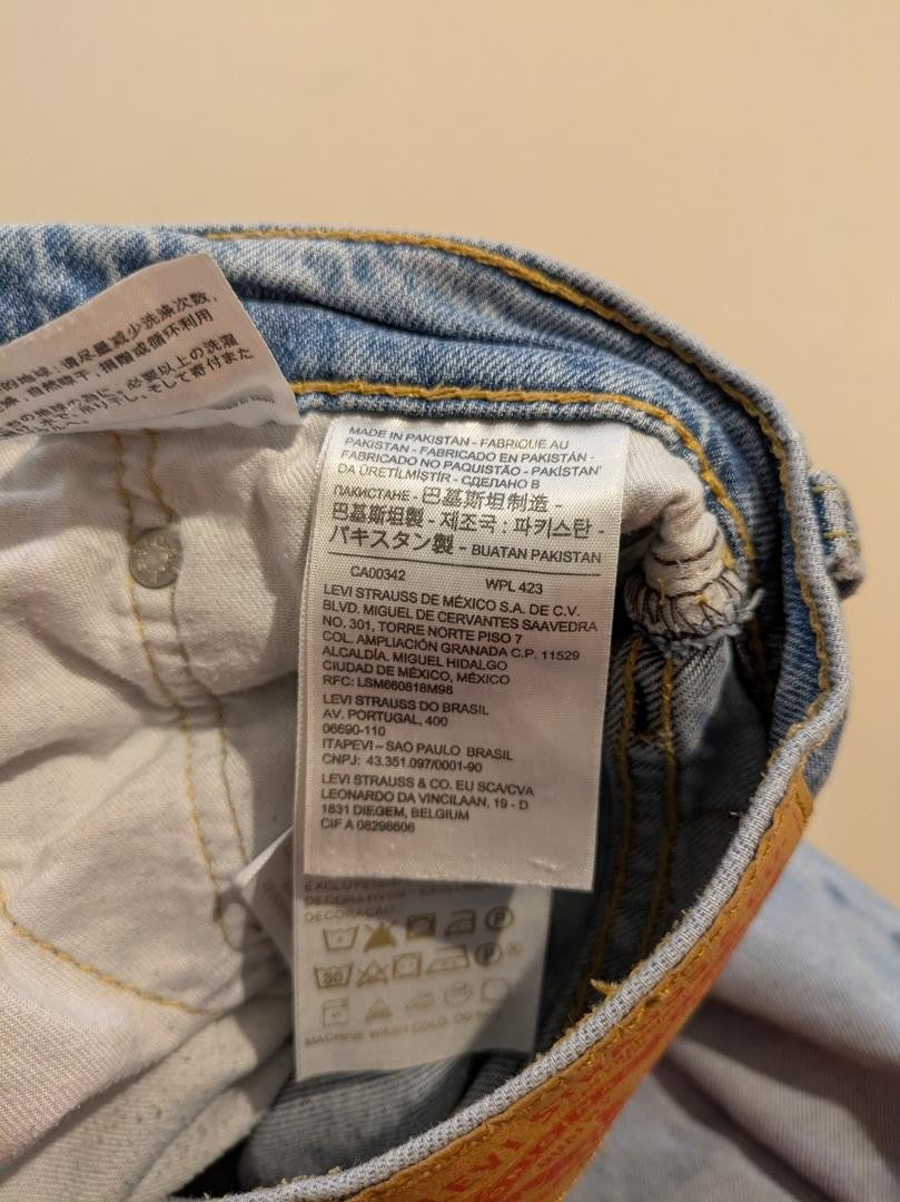 Jeans Coupe Droite Levi's - M - Bleu Clair - Grdec-16