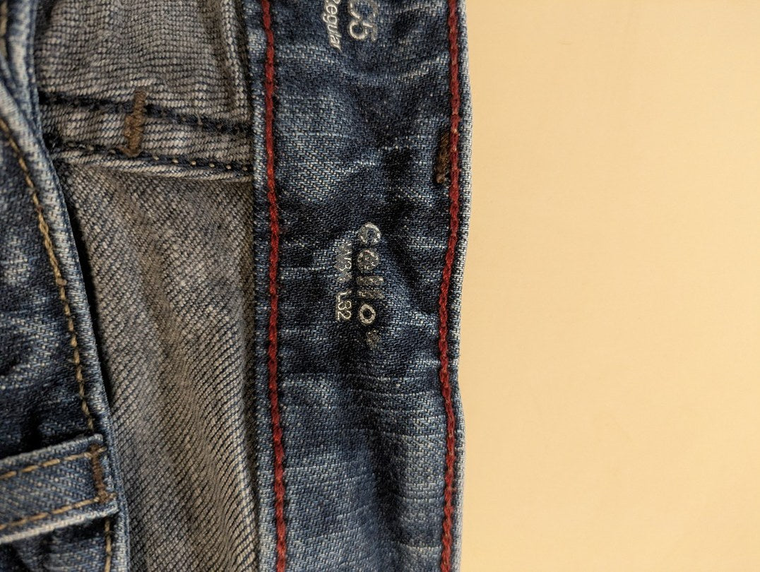 Jeans Coupe Droite Celio - M - Marine - Elrio-24