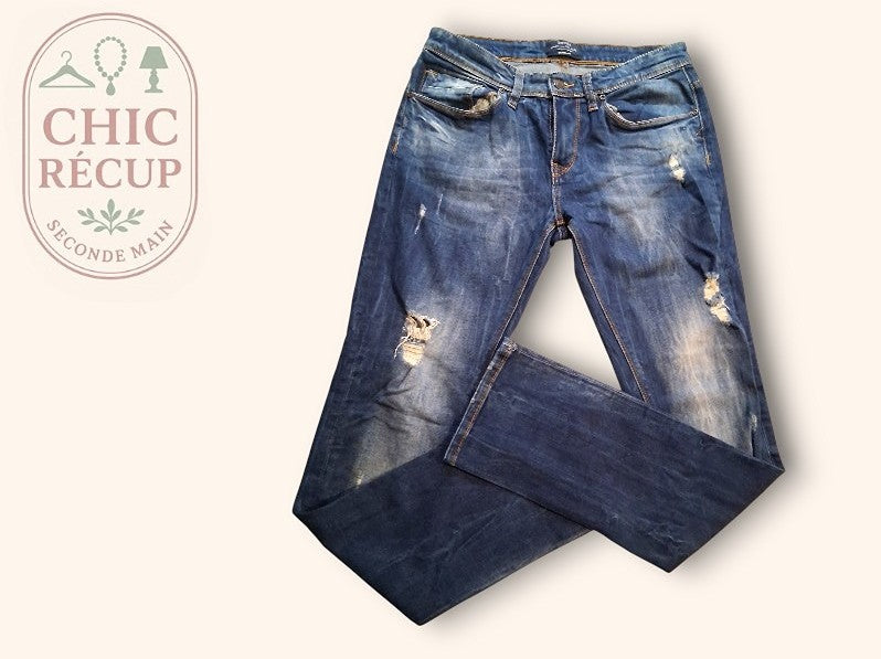 Jeans Skinny Bershka - L - Bleu - Olmar-13