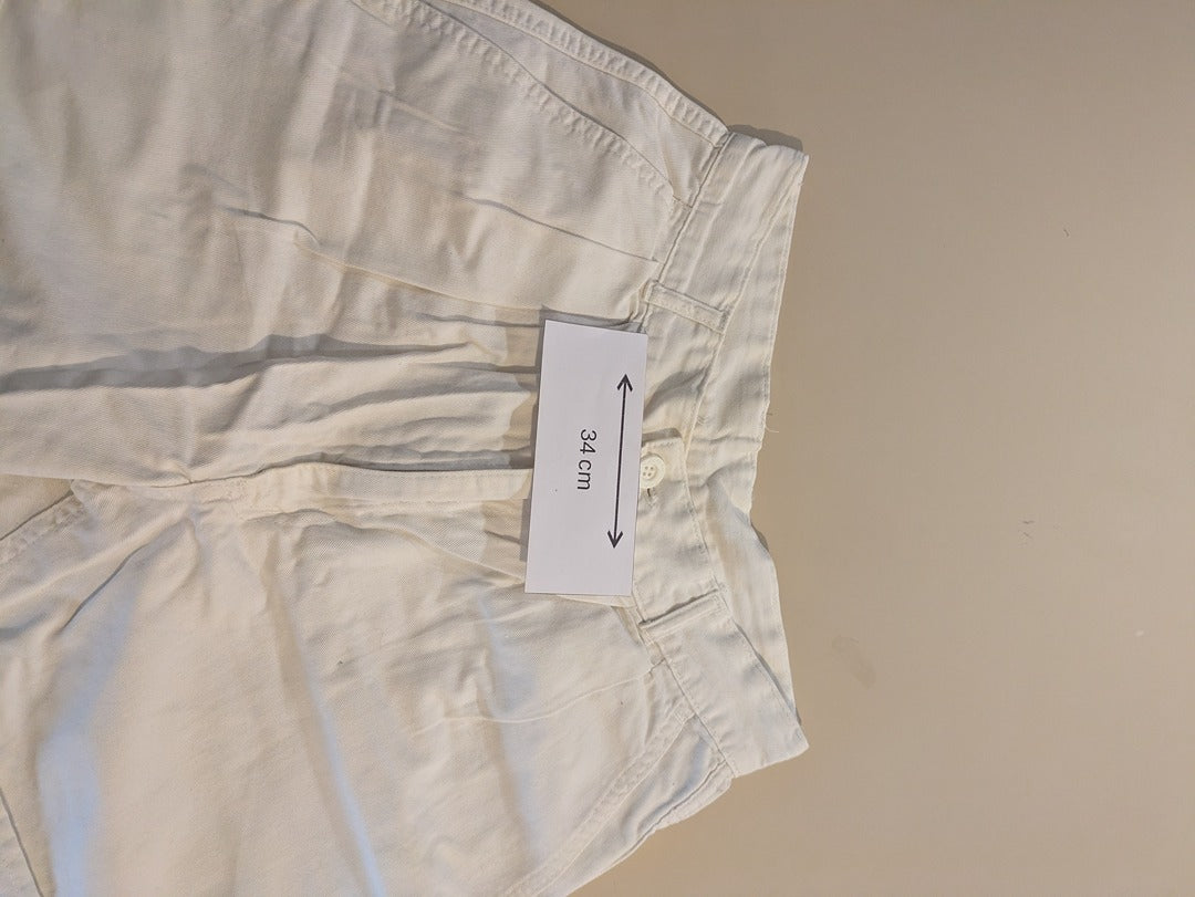 Short Taille Haute Vintage - 38 - Blanc - Evvio-69